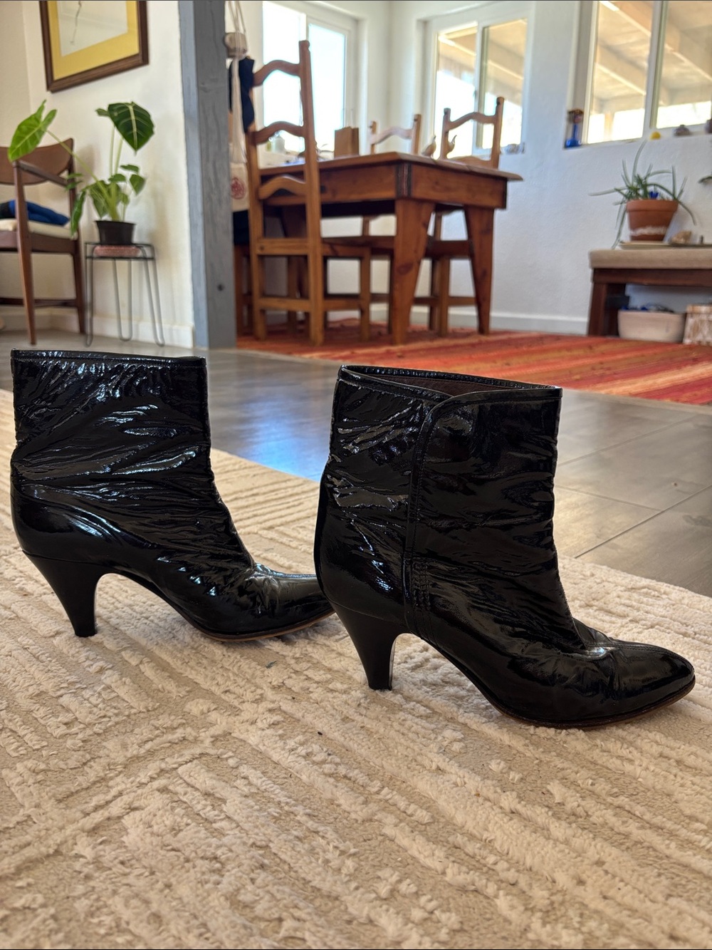 Vintage Italian 100% Leather Ankle Boots